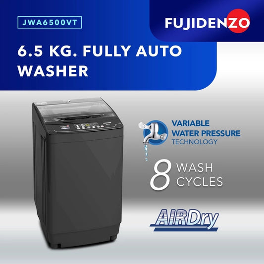 Fujidenzo 6.5 Kg Fully Automatic Washing Machine Jwa-6500 Vt (Titanium Gray)