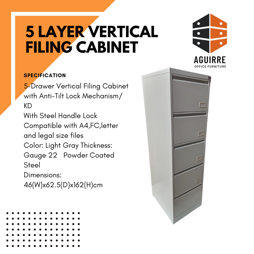 5D VERTICAL FILING CABINET