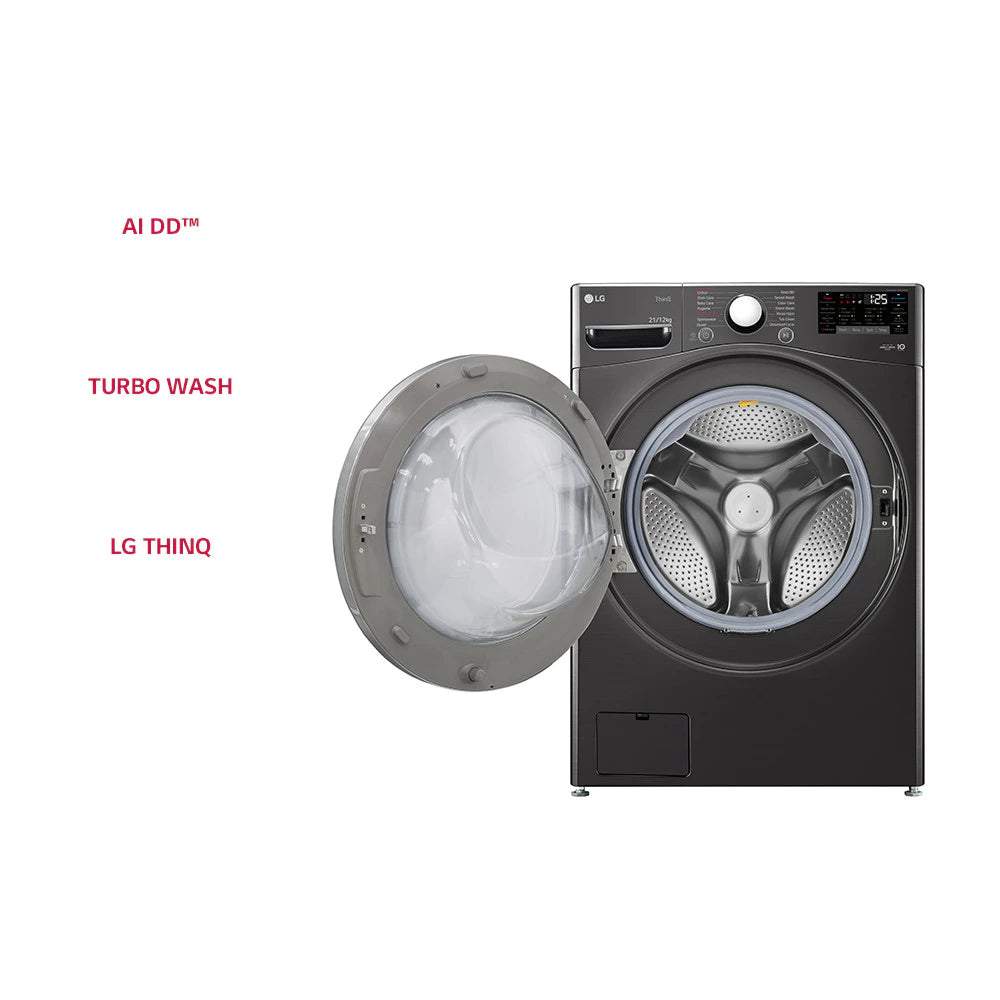 LG - Front Load Washing Machine - 9kg Wash / 5kg Dry Capacity - FV1209D4M