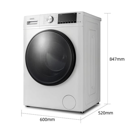 CHiQ CWF80BPW Front Load 8kg automatic washing machine, 1400 rpm inverter washer with dryer