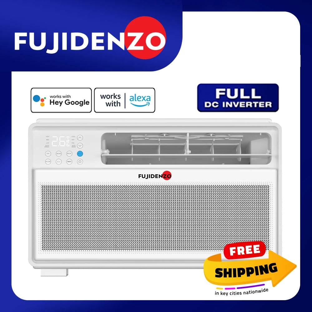 Fujidenzo 1 HP Full DC Inverter Window Type Aircon (Compact) IWAR103T