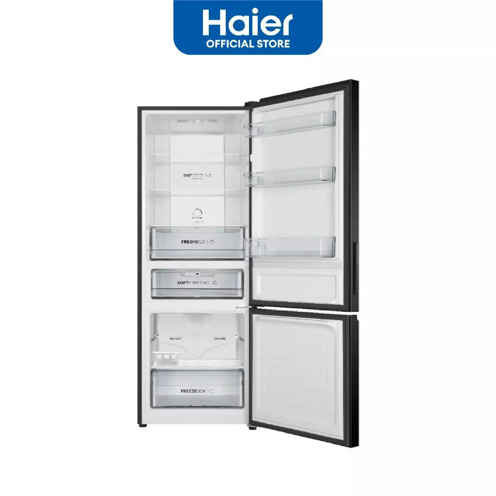 Haier HRF-IVB379VNFB 11.44 cu.ft./324L Refrigerator with Magic Cooling No Frost Bottom Freezer Twin