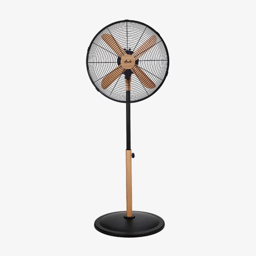 Asahi Wood Stand Fan 16in. XF6077 - Black